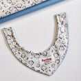 Load image into Gallery viewer, Flat lay of cartoon bear print reversible pet collar with structured shape
