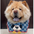 Load image into Gallery viewer, Chow Chow Dog Wearing GraviPaw Checker Denim Bandana Bib
