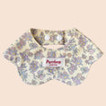 Load image into Gallery viewer, Floral pet collar with soft pastel flower pattern and scalloped edge for cats and dogs
