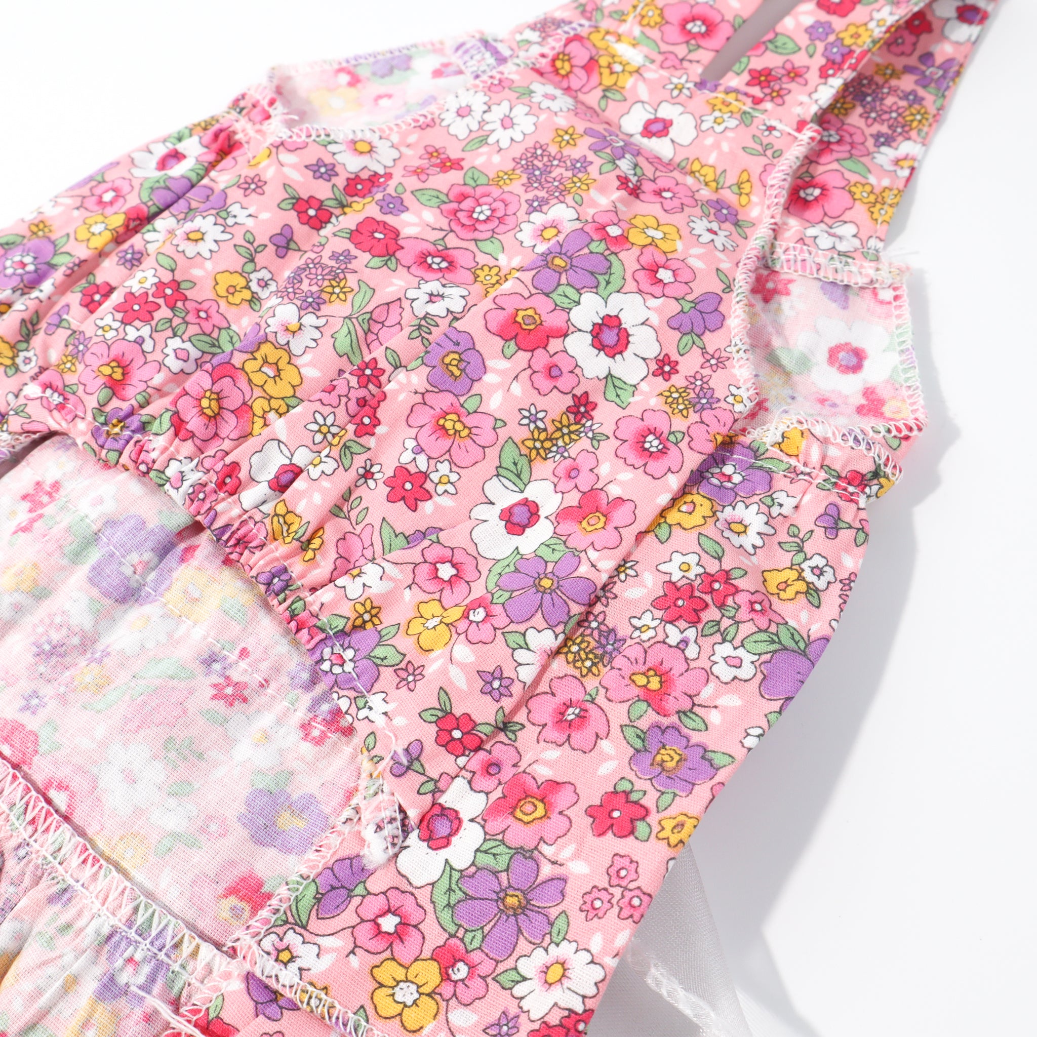 Layered Ruffle Floral Pet Dress – Rabbits, Cats & Small Dog Clothing