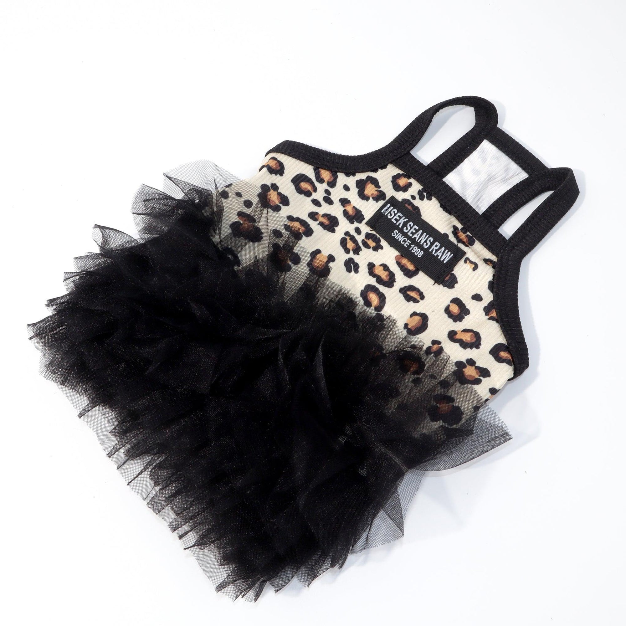 Leopard Tutu Pet Dress – Stylish Outfit for Rabbits, Cats & Small Dogs