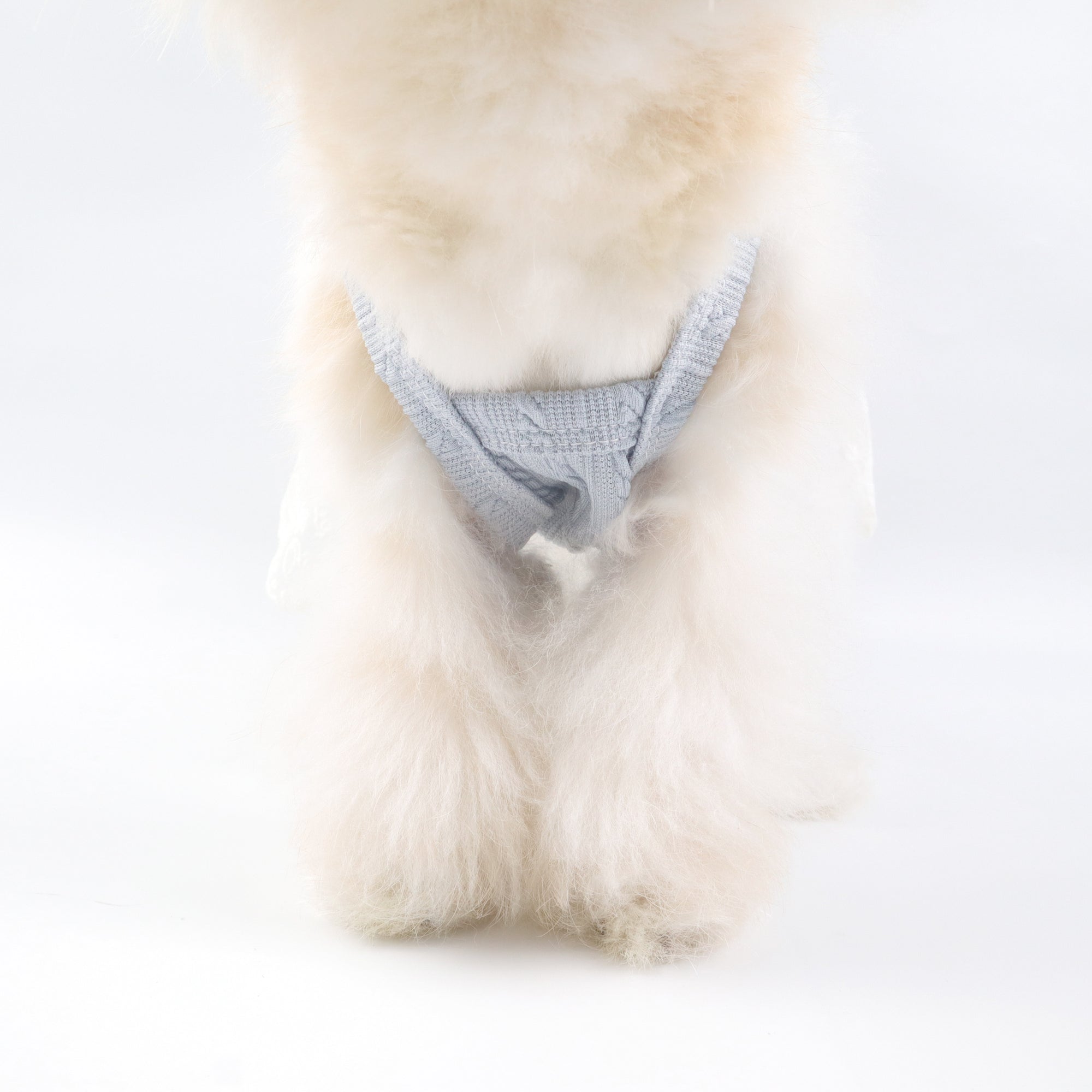 Blue Knit Lace Pet Dress – Cute Outfit for Rabbits, Cats & Small Dogs