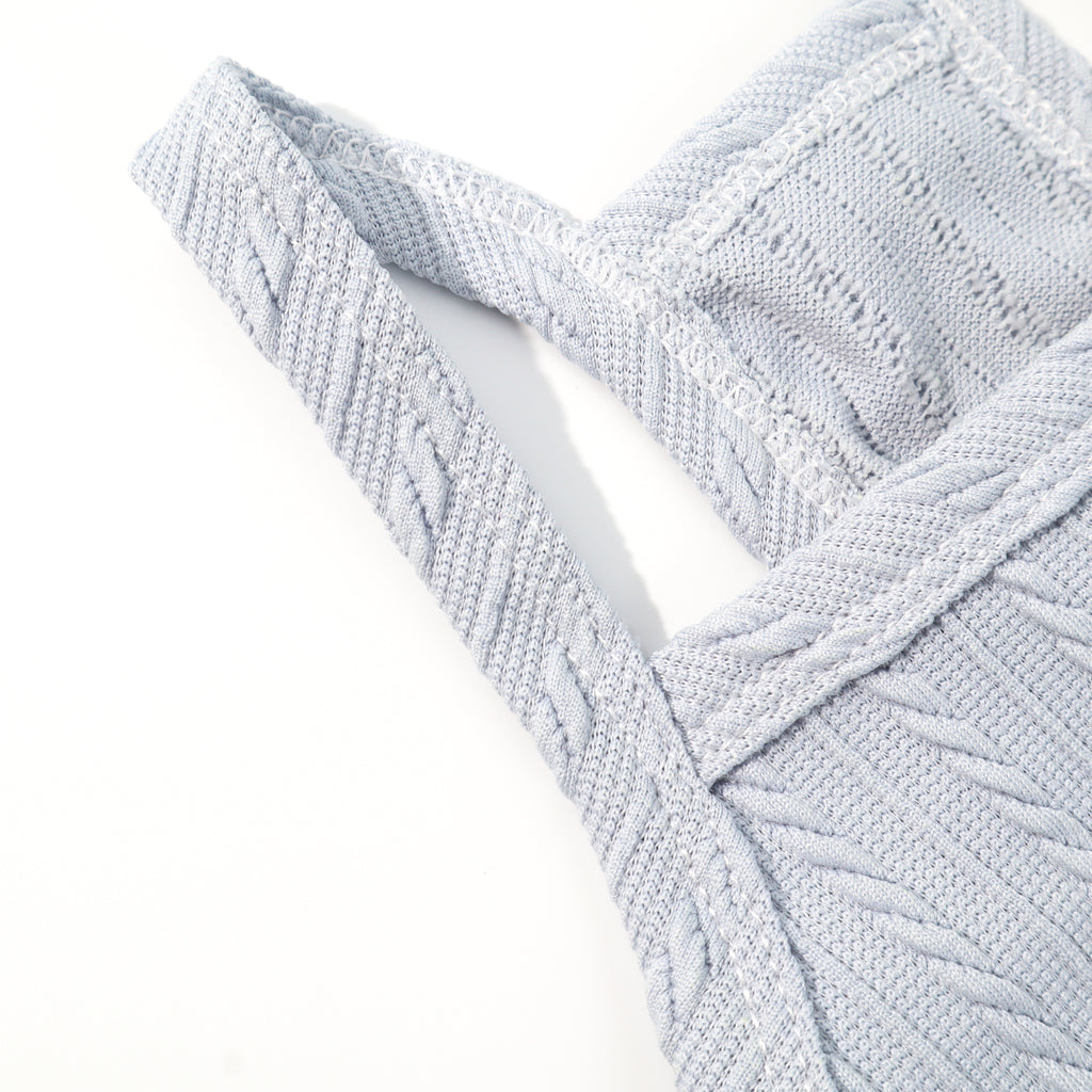 Blue Knit Lace Pet Dress – Cute Outfit for Rabbits, Cats & Small Dogs