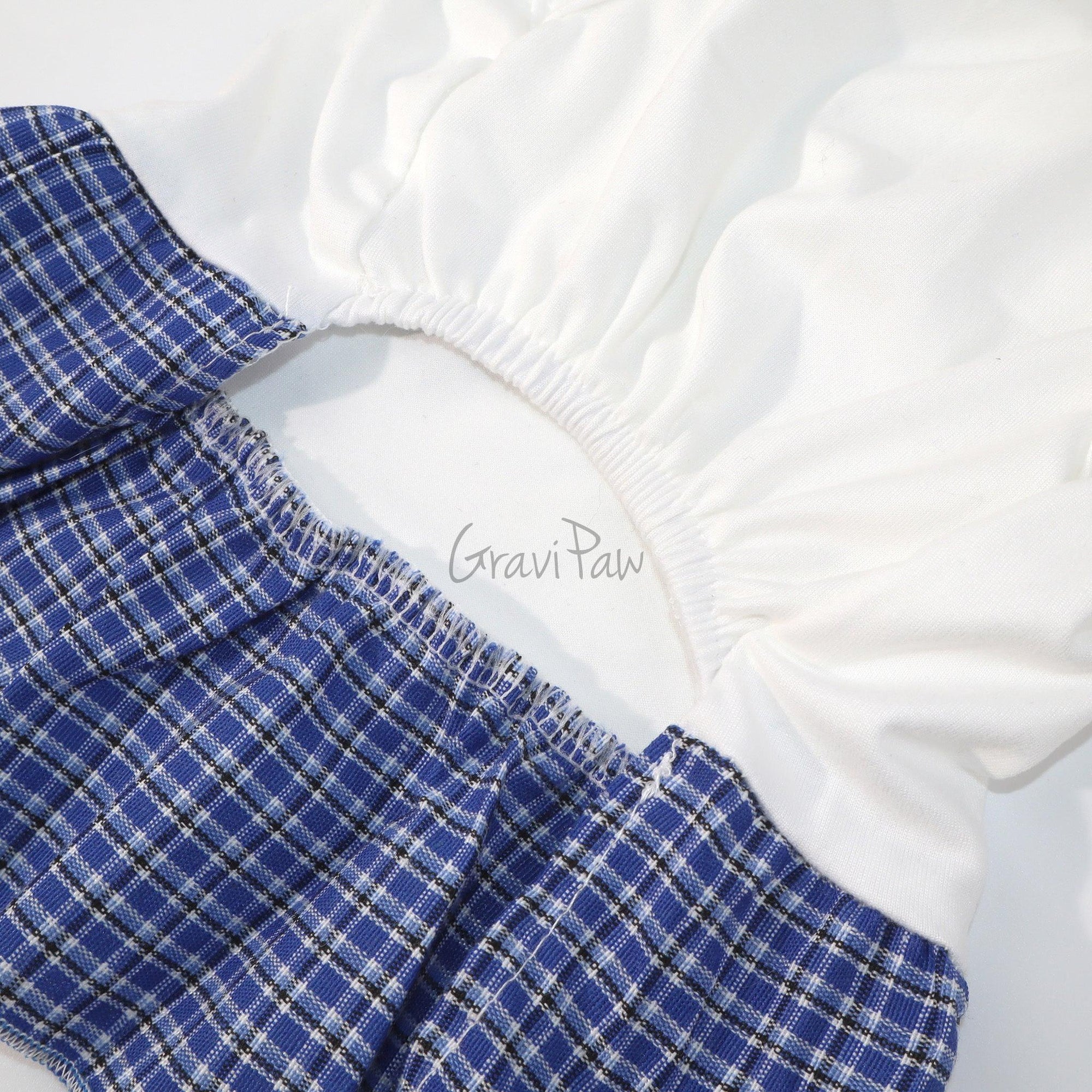 Stylish Plaid Bow Pet Dress – Cute Outfit for Small Dogs, Cats & Rabbits
