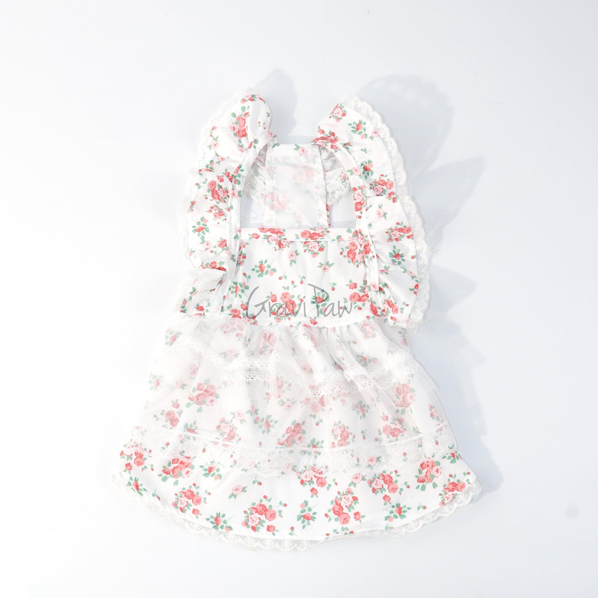 Floral Lace Pet Dress – Elegant Outfit for Rabbits, Cats & Small Dogs