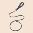 Load image into Gallery viewer, Reflective green dog slip leash with padded handle and alloy anti-escape buckle
