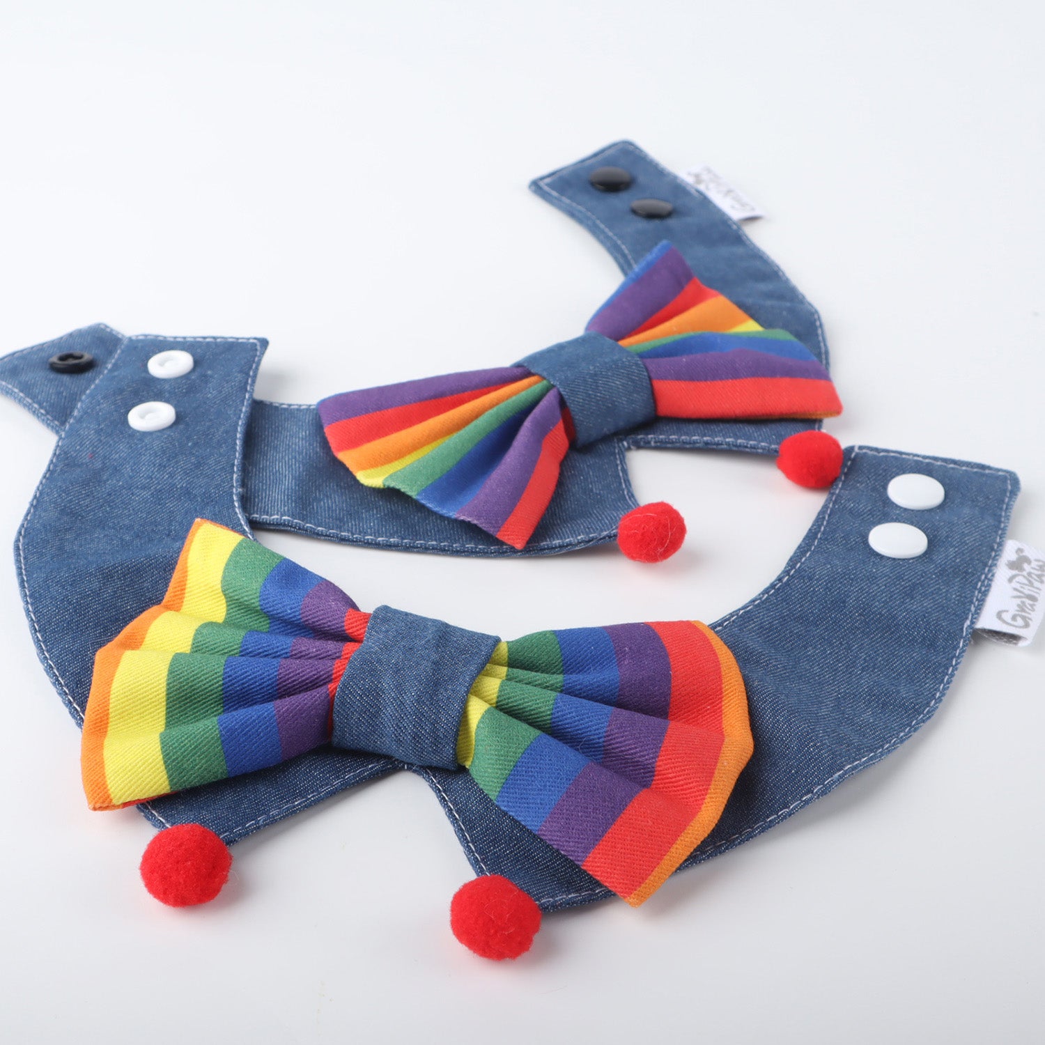 Soft denim and cotton pet collar breathable material