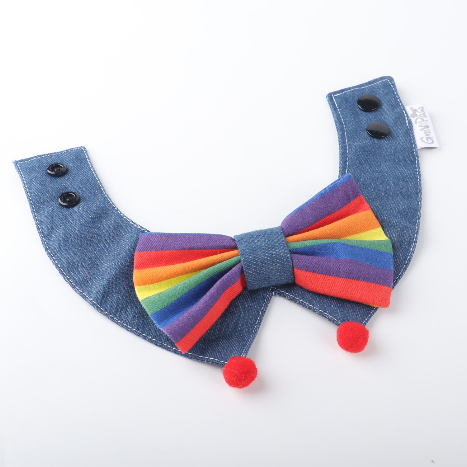 Rainbow bandana collar style A unique pattern
